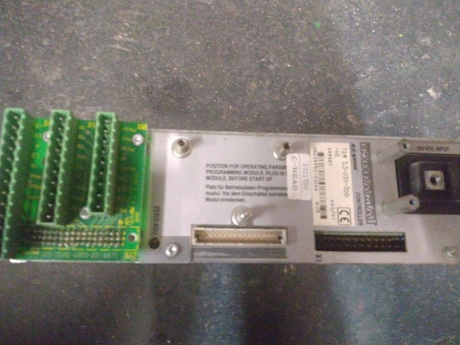 Indramat TDM 3.3-030-300-W1 AC Servo Controller  Untested For Parts As is