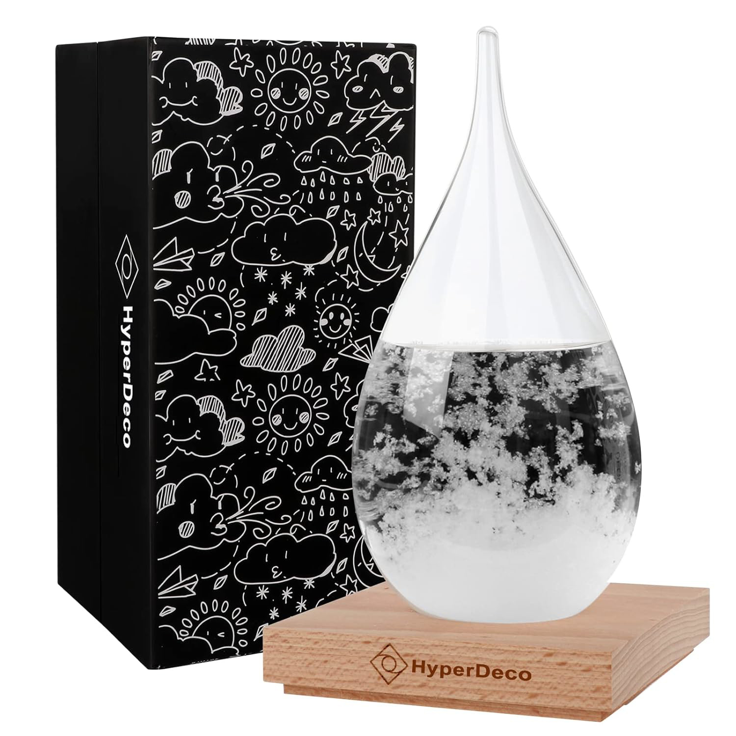 Storm Glass Weather Predictor, Weather Predicting Globe Storm Glass Cloud Water