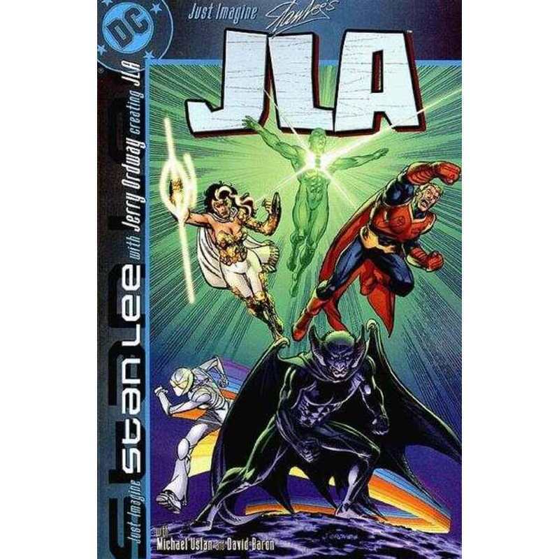 Just Imagine Stan Lee with... JLA #1 in Near Mint condition. DC comics [w&