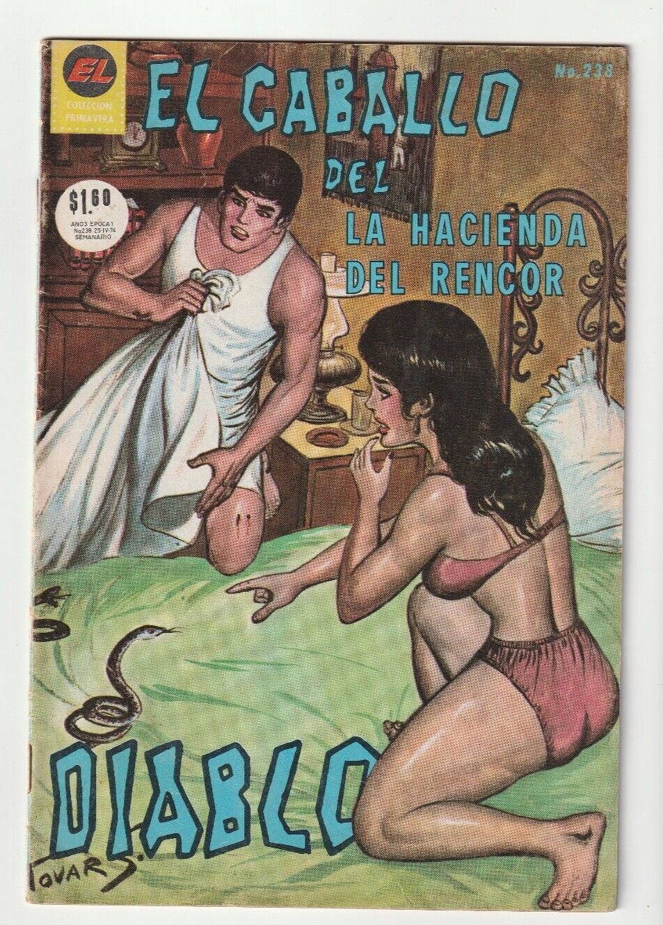 El Caballo del Diablo #238 - Mexican Spicy Horror - Mexico 1974