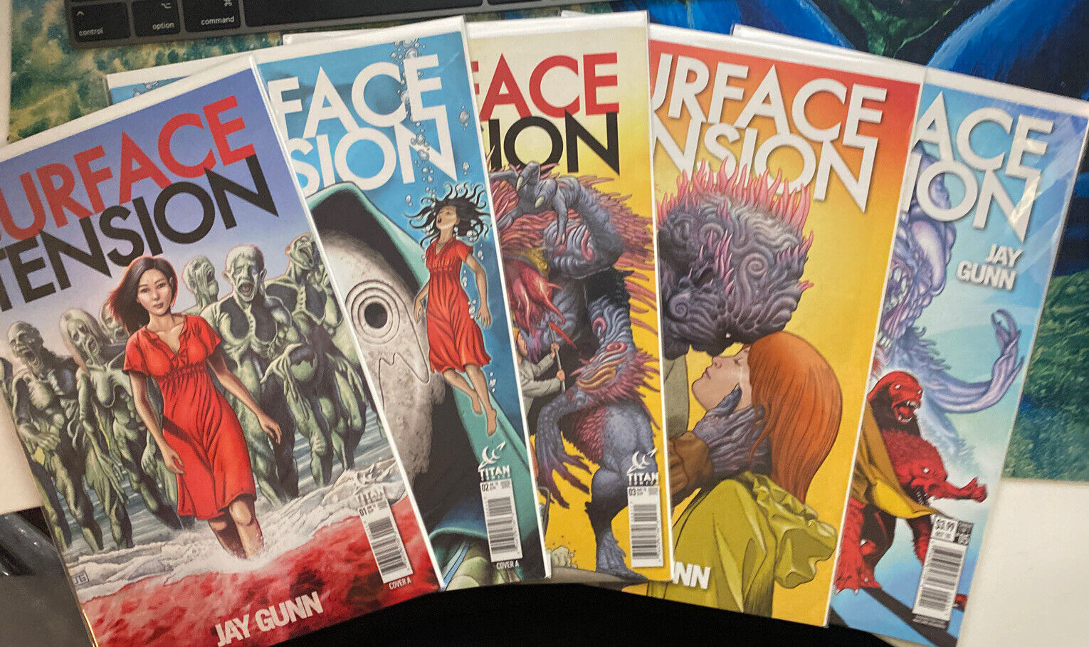 Surface Tension #1-5 VF/NM complete series what caused humanity mass extinction?