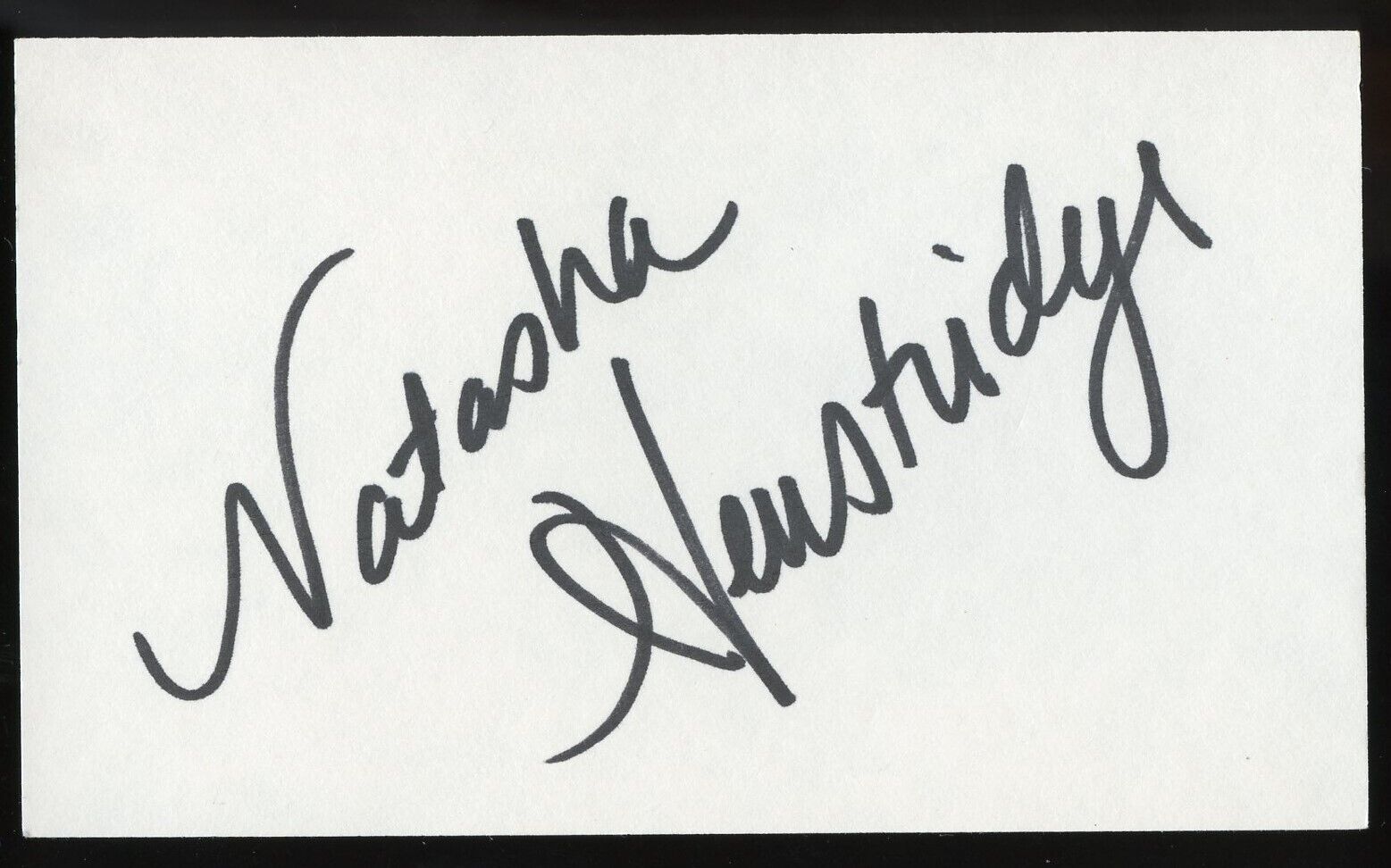 Natasha Henstridge signed autograph 3x5 Cut Canadian Actress in film Species