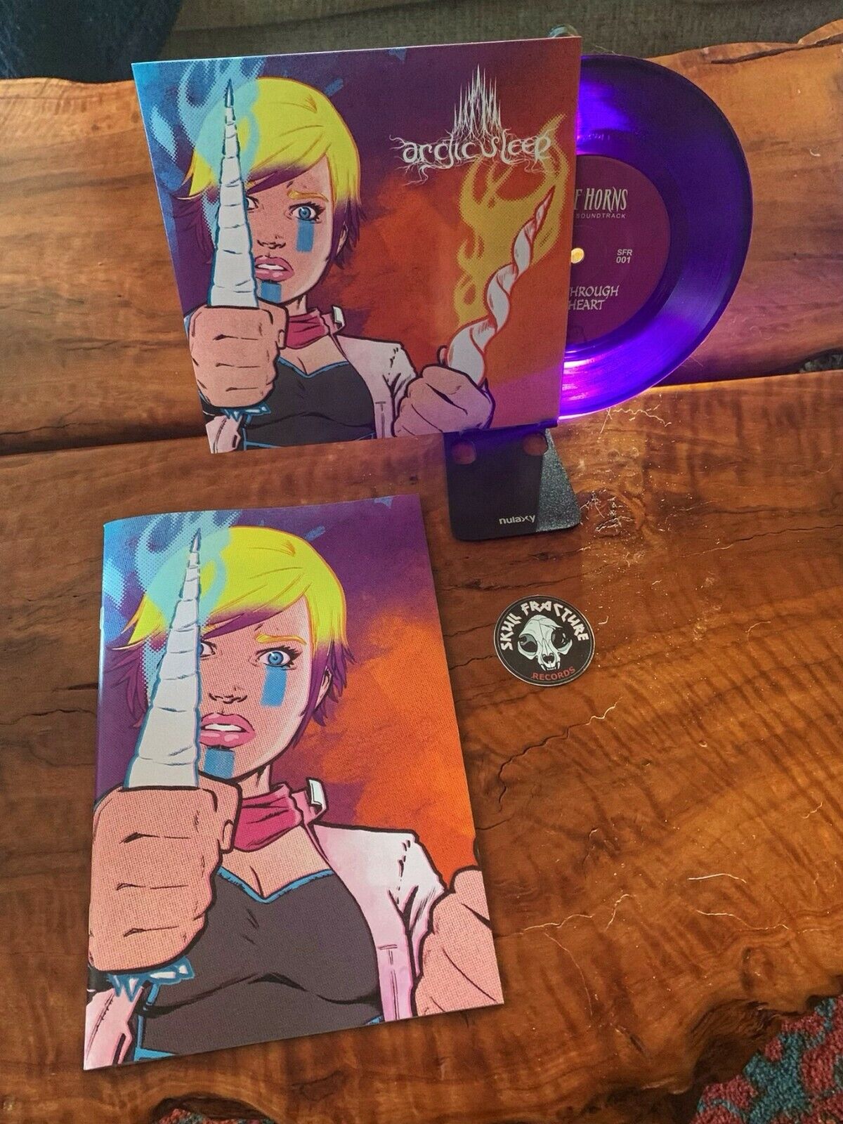 BY THE HORNS comic Issue #1 + Original Soundtrack Vinyl by ARCTIC SLEEP