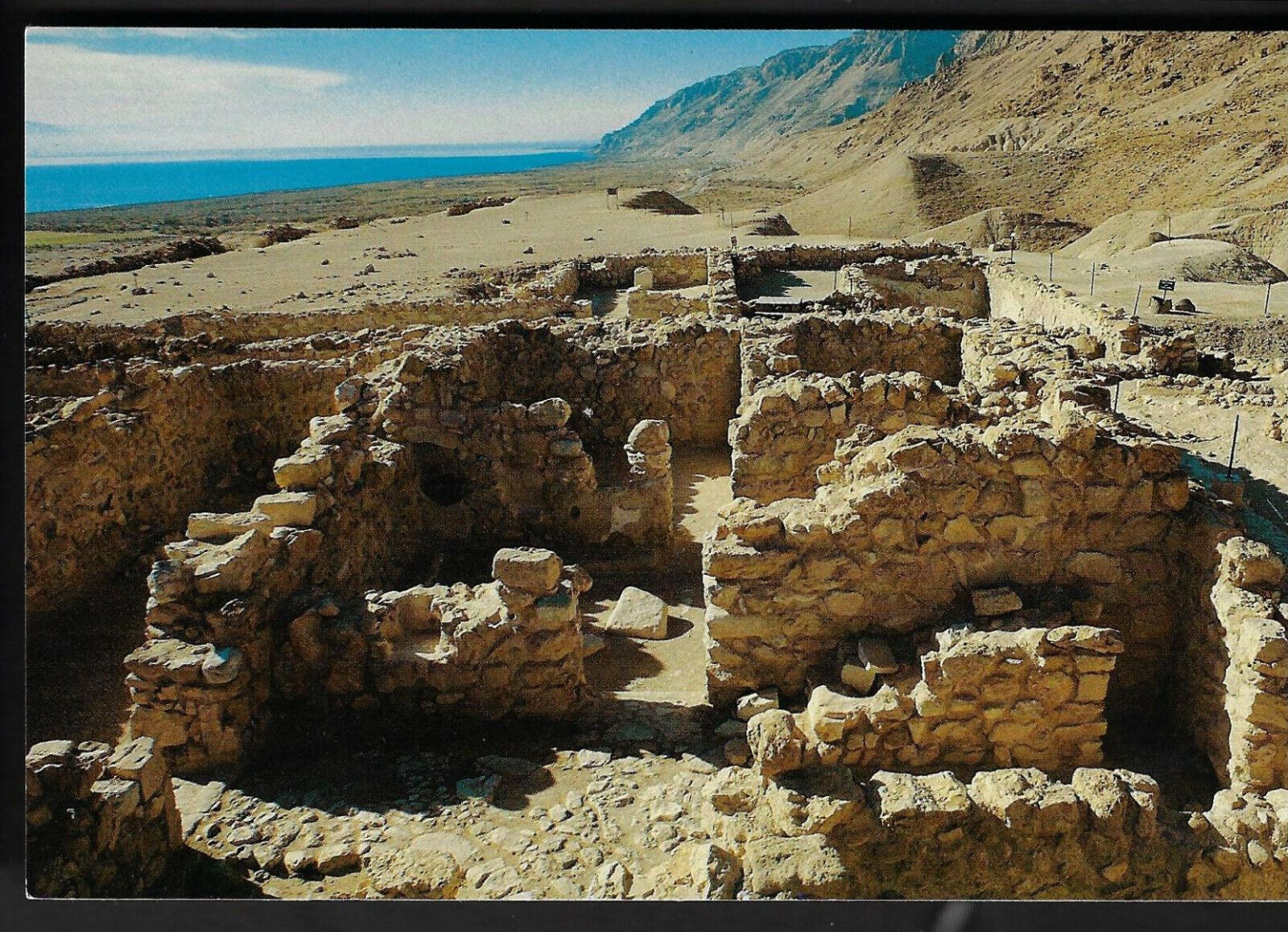 Qumran,Ruins of The Essenes Settlement Postcard #134