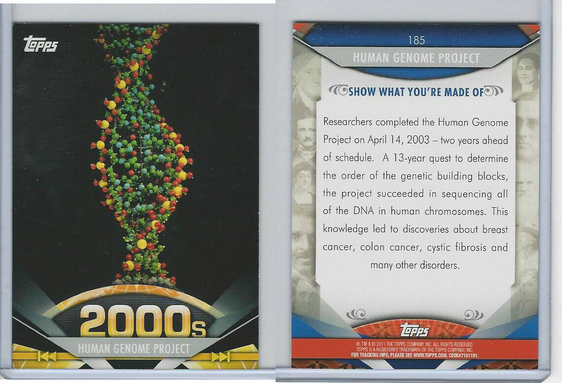 2011 Topps, American Pie, #185 Human Genome Project