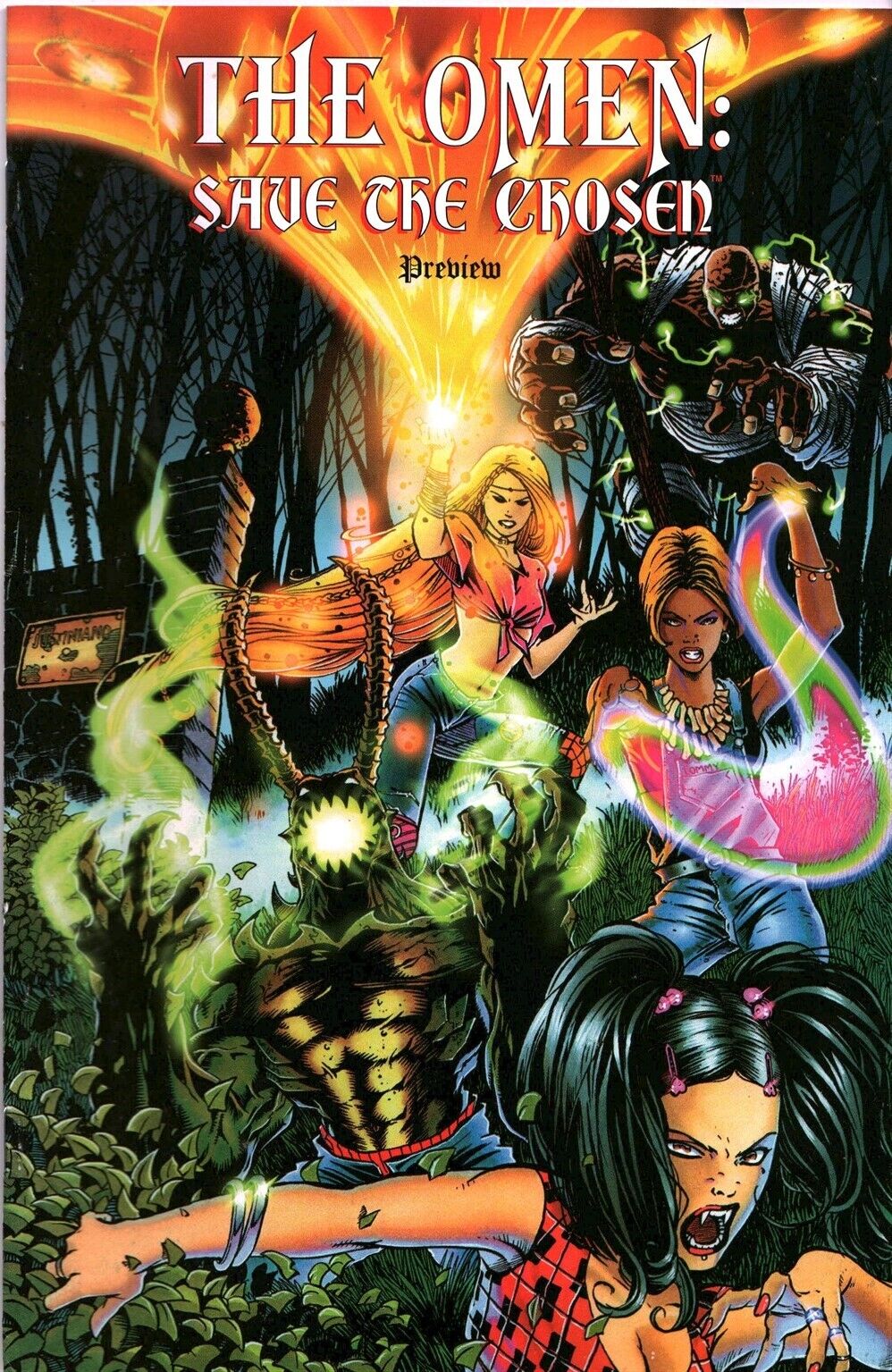 Vintage Chaos Comics The Omen: Save The Chosen Preview Comic Book #1 (1997)
