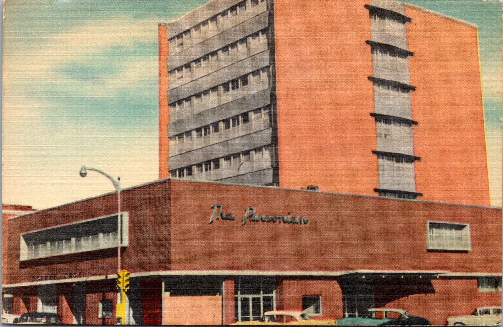 Linen Postcard The Parsonian Hotel in Parsons, Kansas~133229
