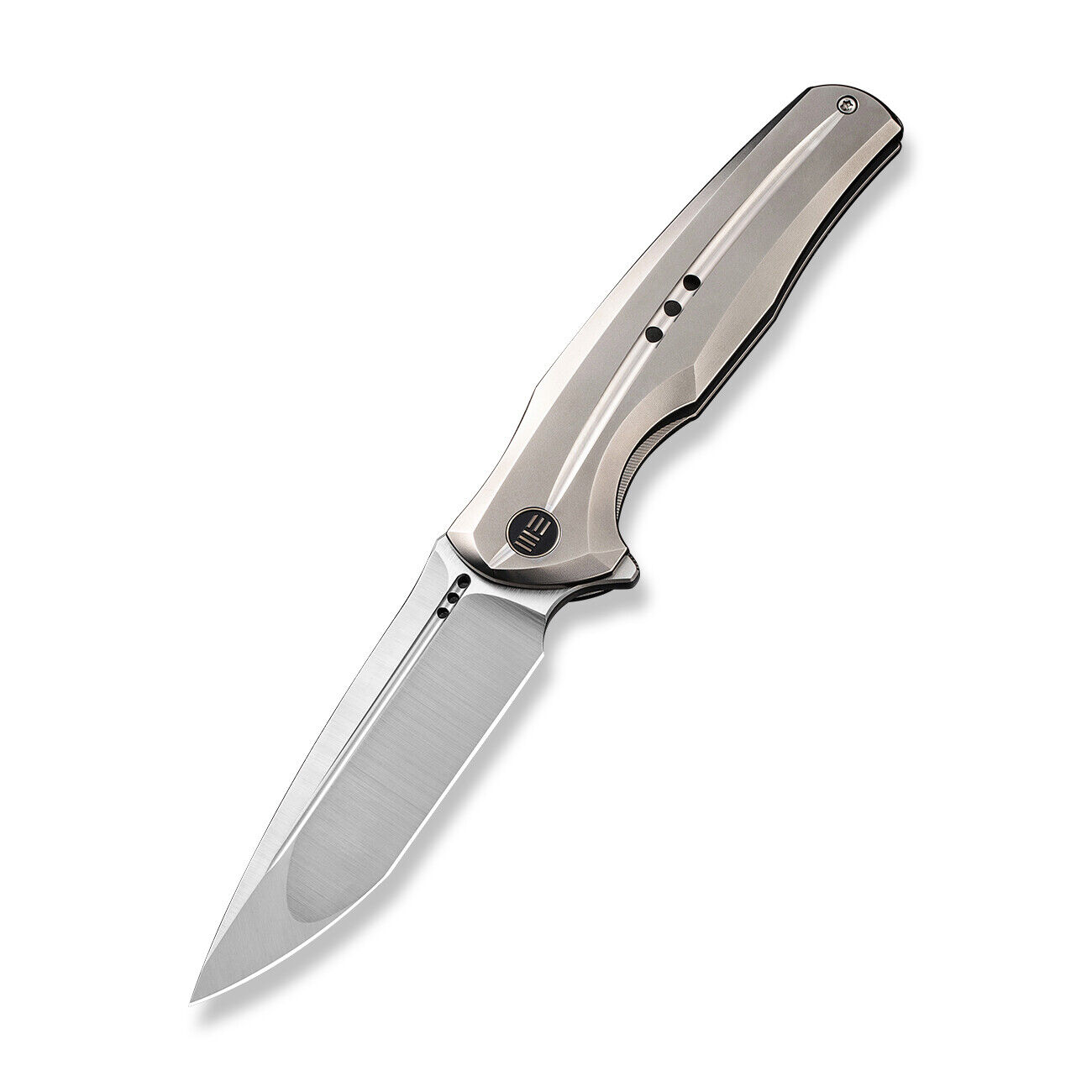 WE Knife 601X WE01J-4 Bead-blasted Titanium CPM 20CV 1/150 Limited Pocket Knives