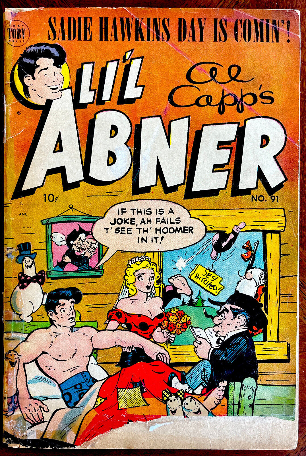 Li'l Abner #91 - 1952 - Toby Sadie Hawkins Day-Al Capp-Schmoo Cover - FAIR/GOOD