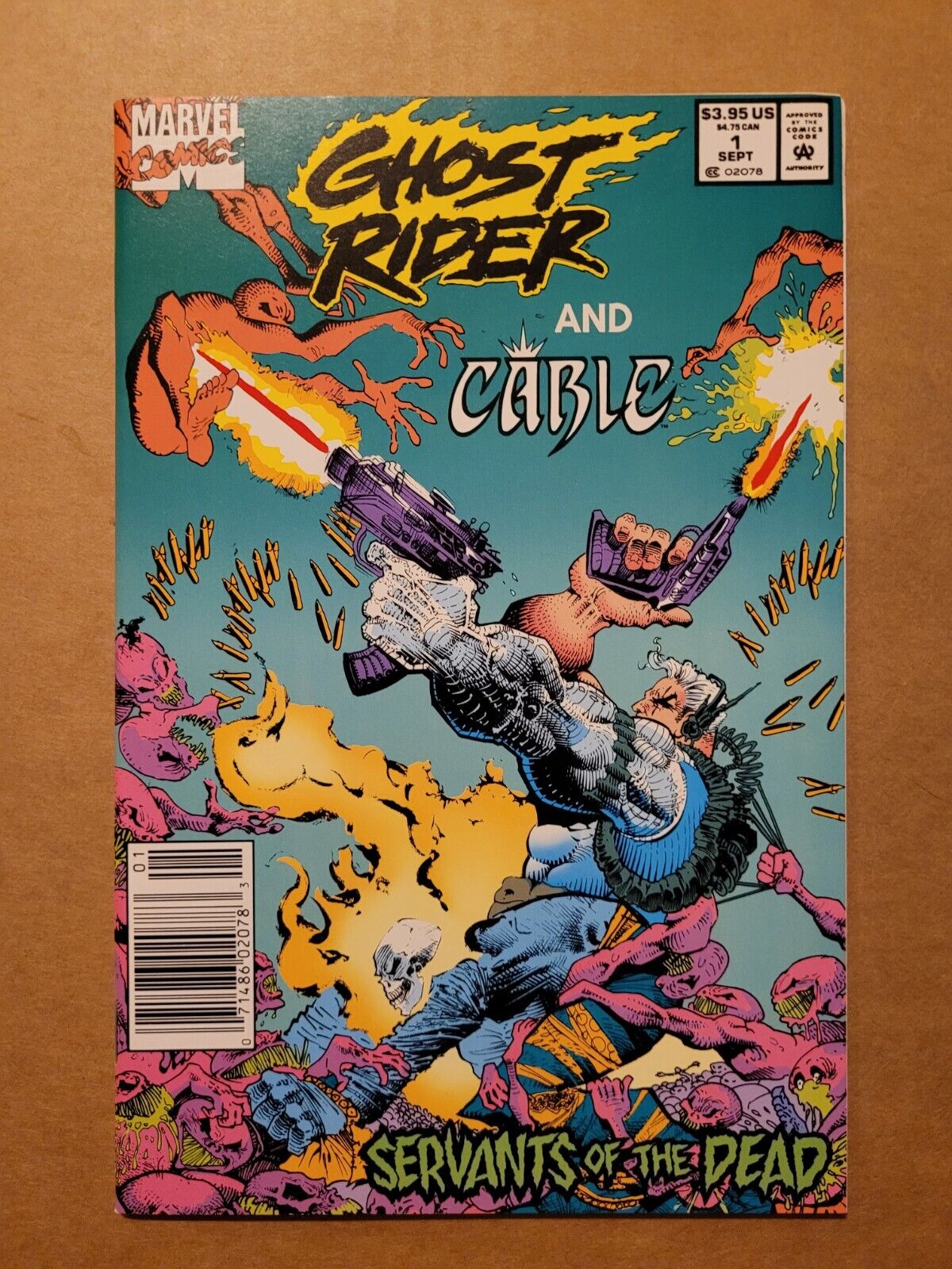Ghost Rider and Cable Servants of the Dead High-Grade Marvel One-Shot Newsstand