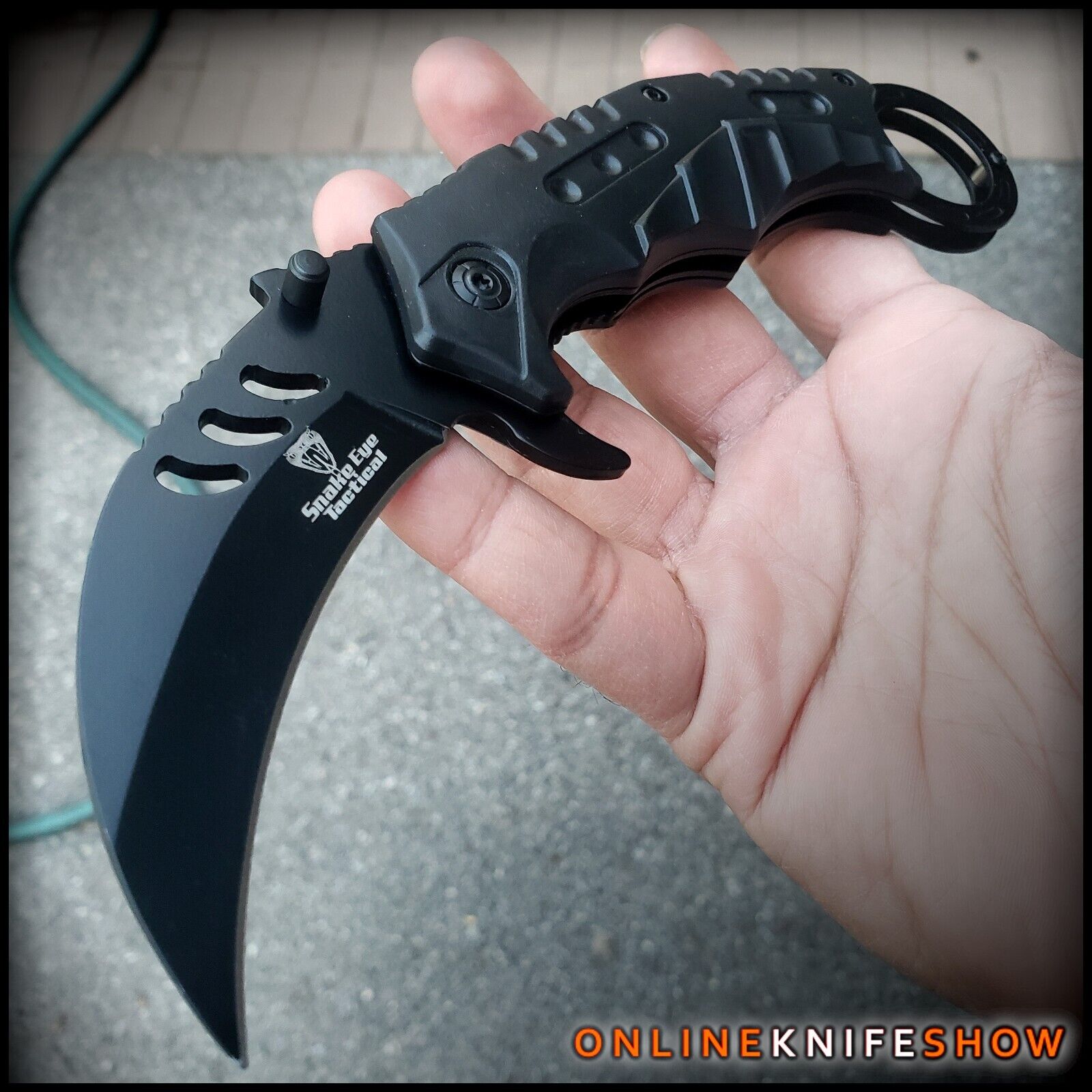 TACTICAL STILETTO ASSISTED FOLDING BLADE Red Dragon Samurai Spring Pocket Knife 