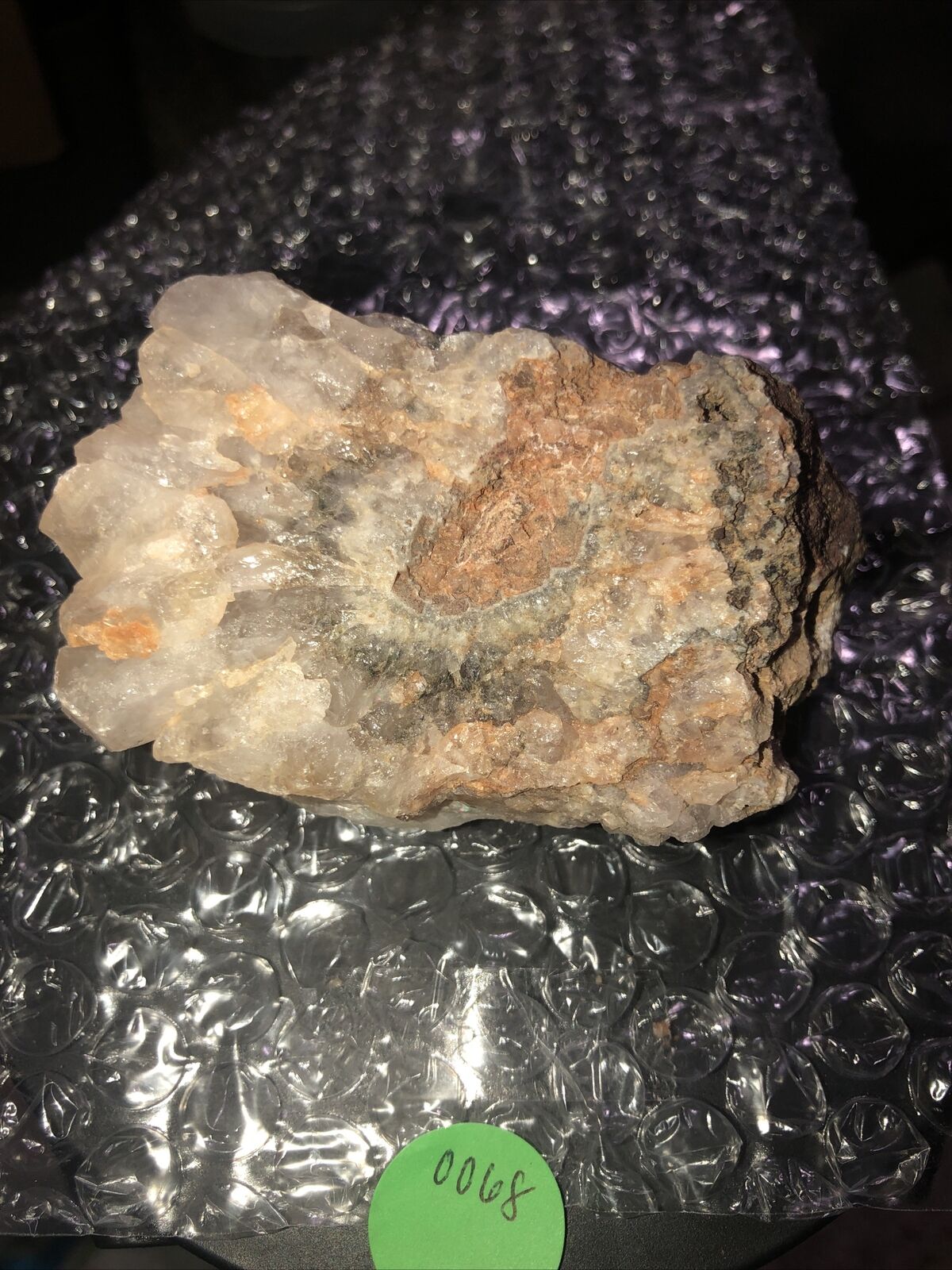 Freshly Discovered White Amethyst Quartz Geode Crystal 7 Ounce Specimen