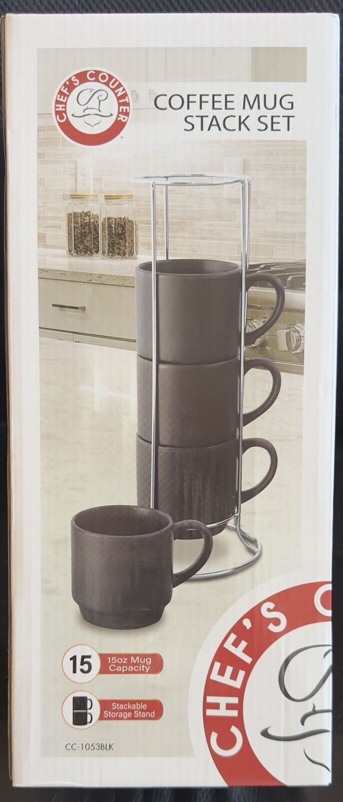Chef’s Counter Coffee Mug Stack Set