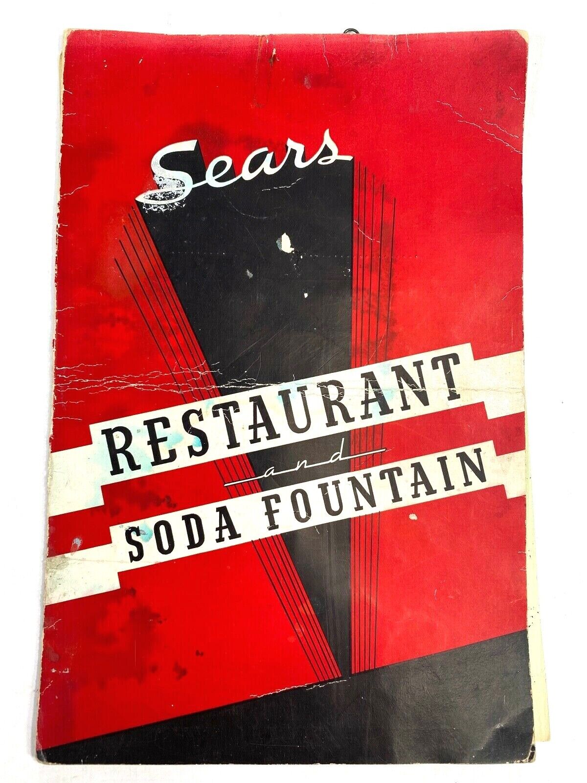 1949 SEARS RESTAURANT and SODA FOUNTAIN vintage luncheon menu PORTLAND, OREGON