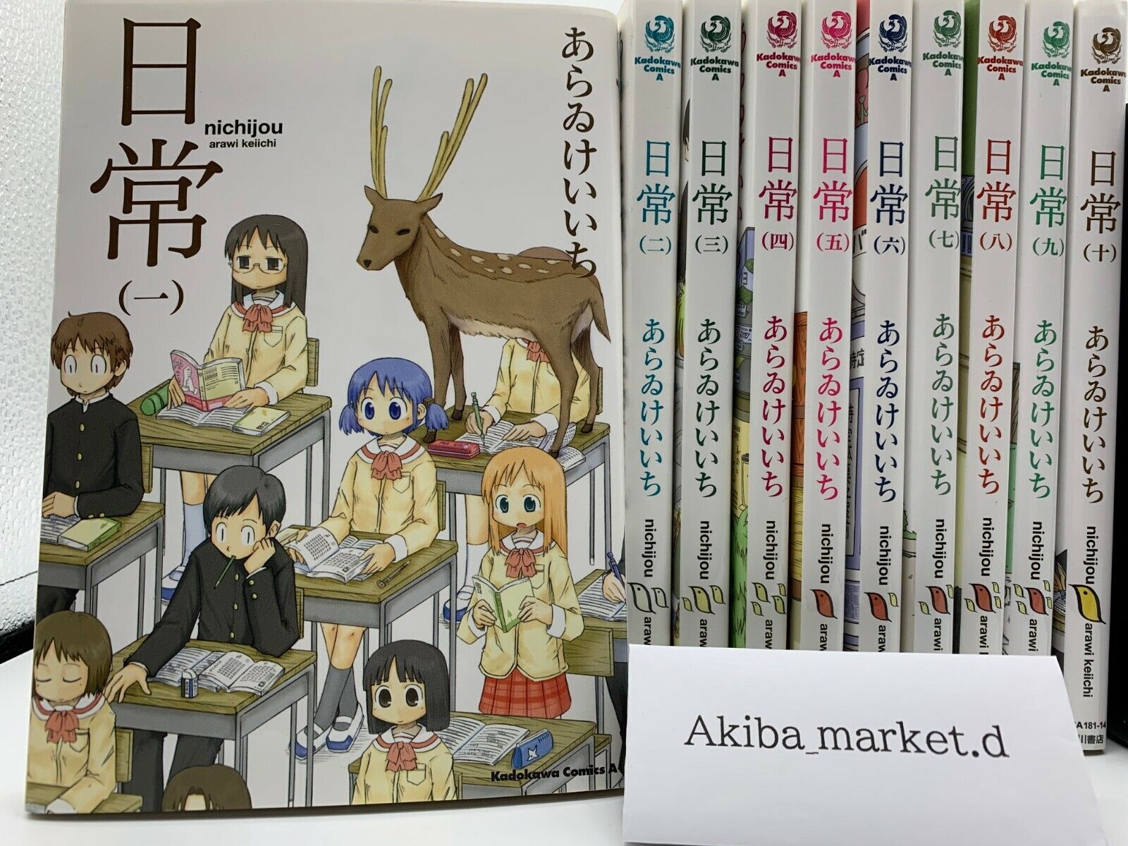 Nichijou  Japanese language  Vol.1-10 set  Manga Comics Kyoto animation 