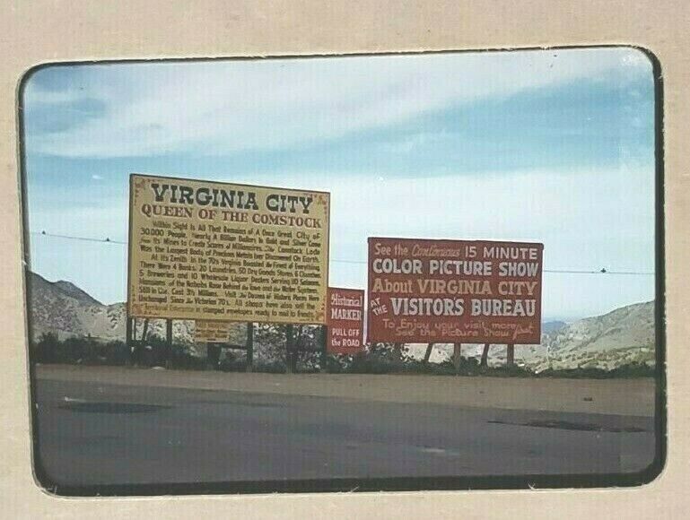 Vintage 1950s Virginia City Gold Mining Tourist Signage Lot Of 4 35mm Slides