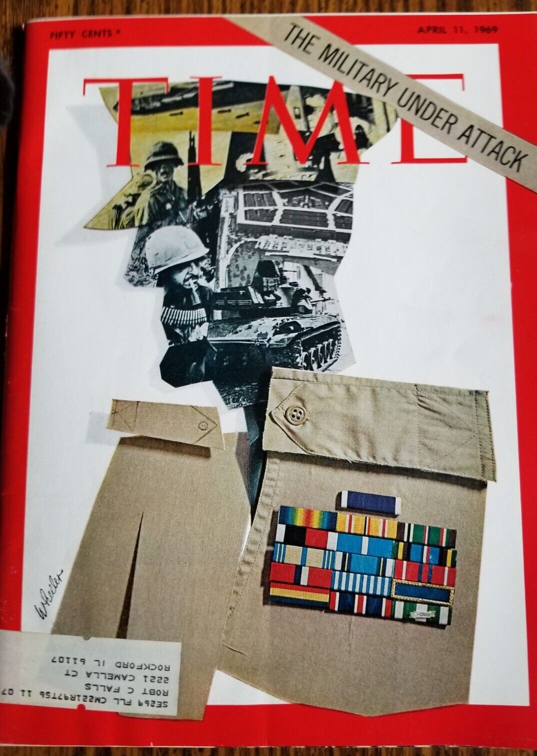 Vintage Time Magazine April 11 1969 The Military Under Attack 