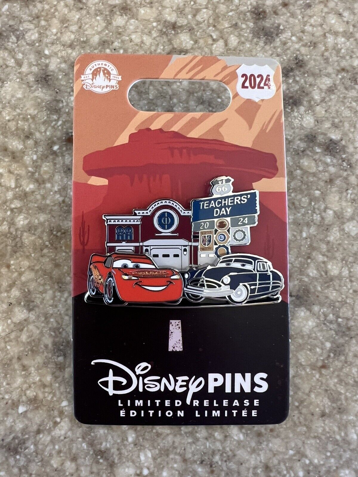 Disney Parks Teachers Day Lightning McQueen 2024 Pin Limited Release