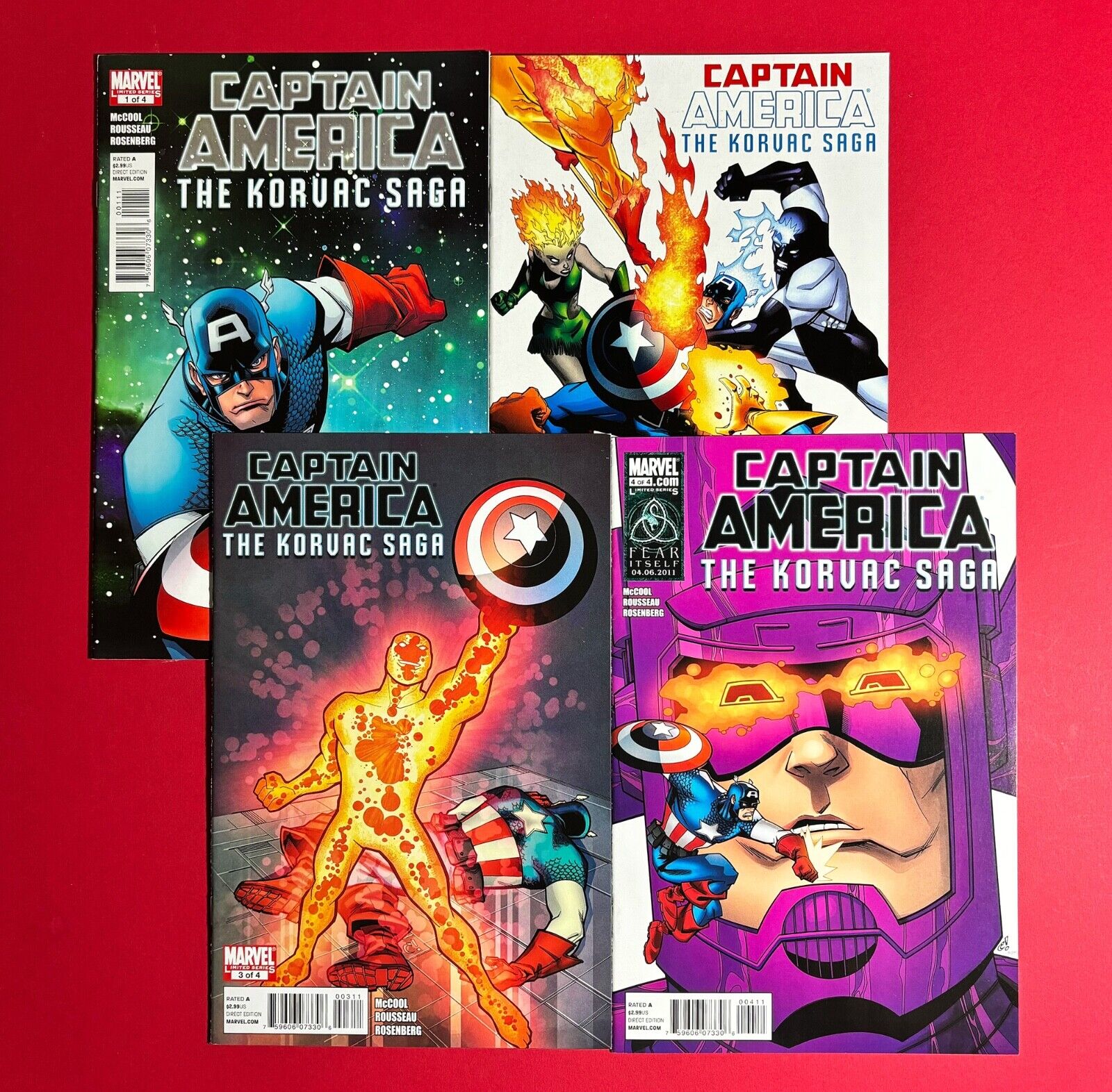 CAPTAIN AMERICA The Korvac Saga 1 2 3 4 COMPLETE SET Marvel Comics 2010 Avengers