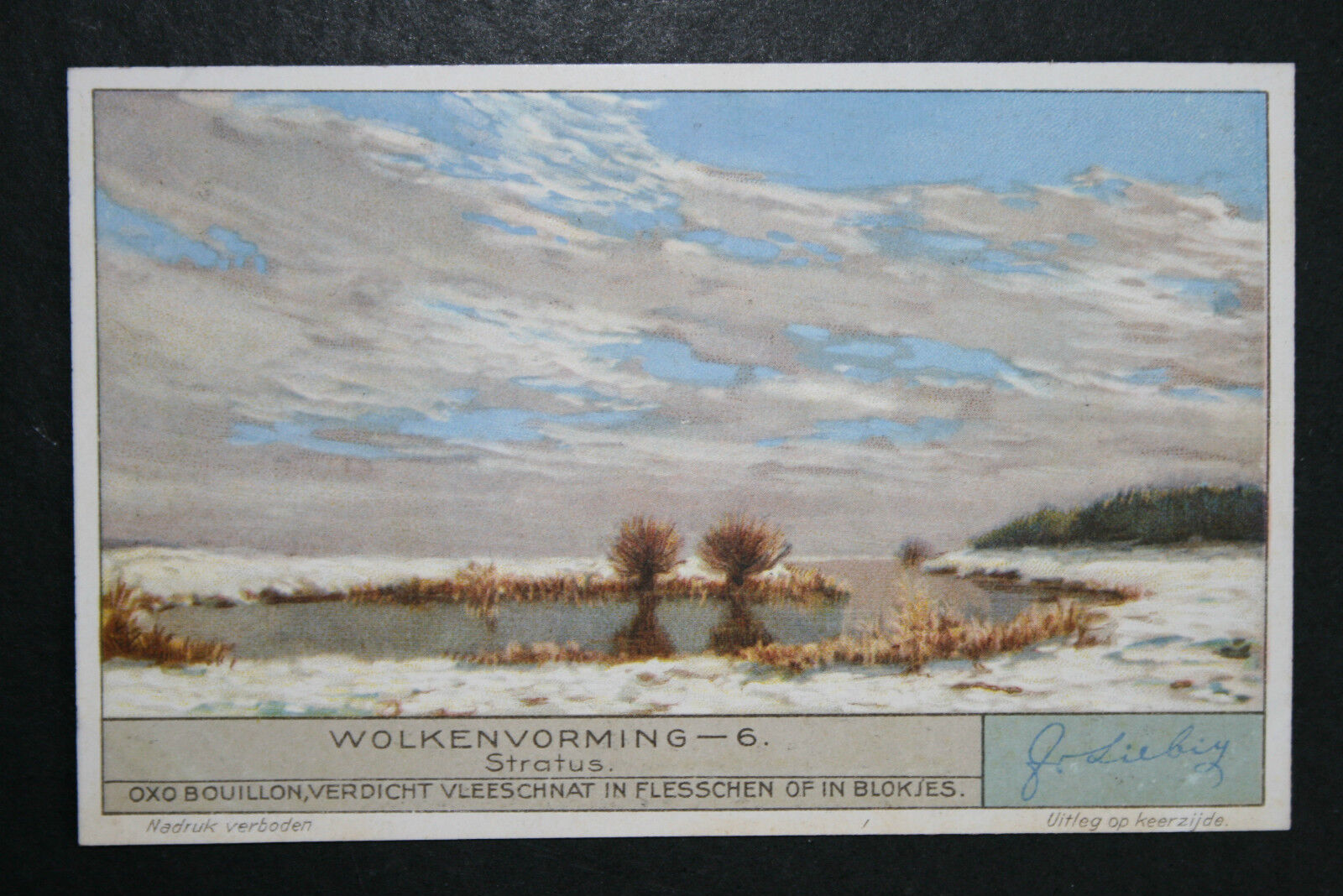 Stratus Cloud Formation    Vintage 1930's Illustrated Card  KB04