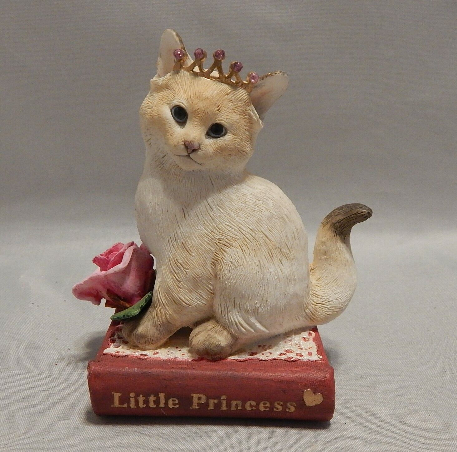 Country Artists Little Princess Cat on Book Figurine
