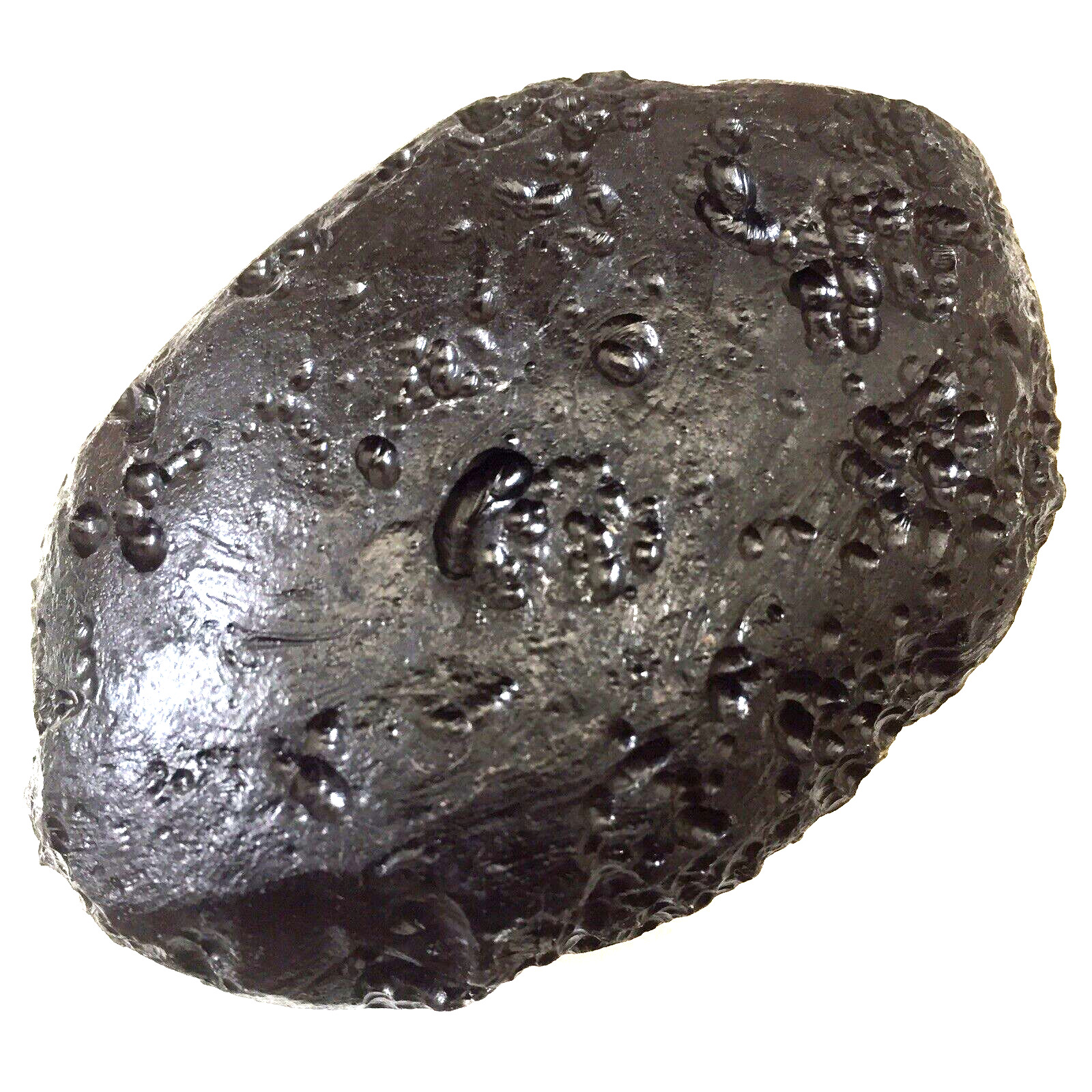 tektite indochinite space rock impactite meteorite impact stone 134 g oval