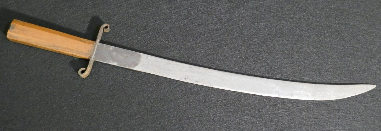 WWII Era US Veteran Souvenir Short Sword Belt Cane Knife Bench Made - 21 Inches