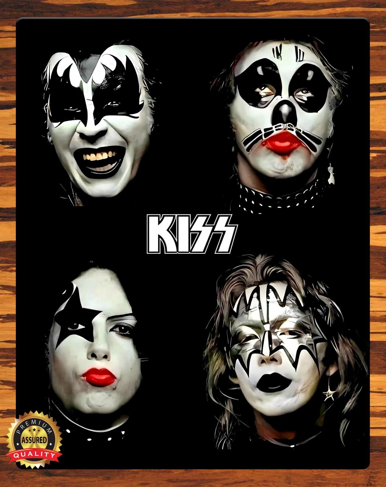 Kiss - 1974 - Metal Sign 11 x 14
