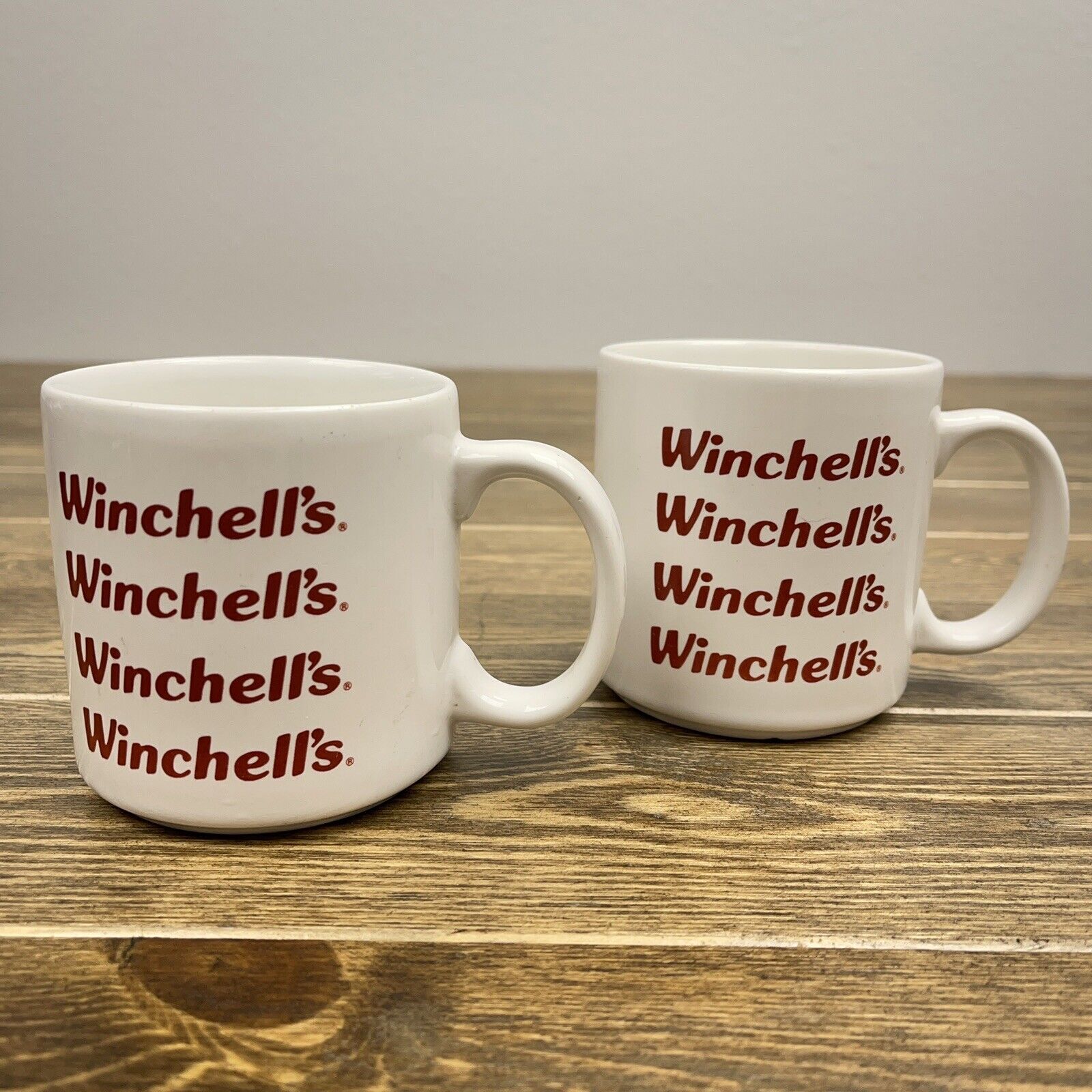 Winchell's Donut House Vintage 80’s Coffee Cup Mug Set of 2
