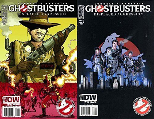 Ghostbusters: Displaced Aggression #1 (2009) IDW Comics - 2 Comics