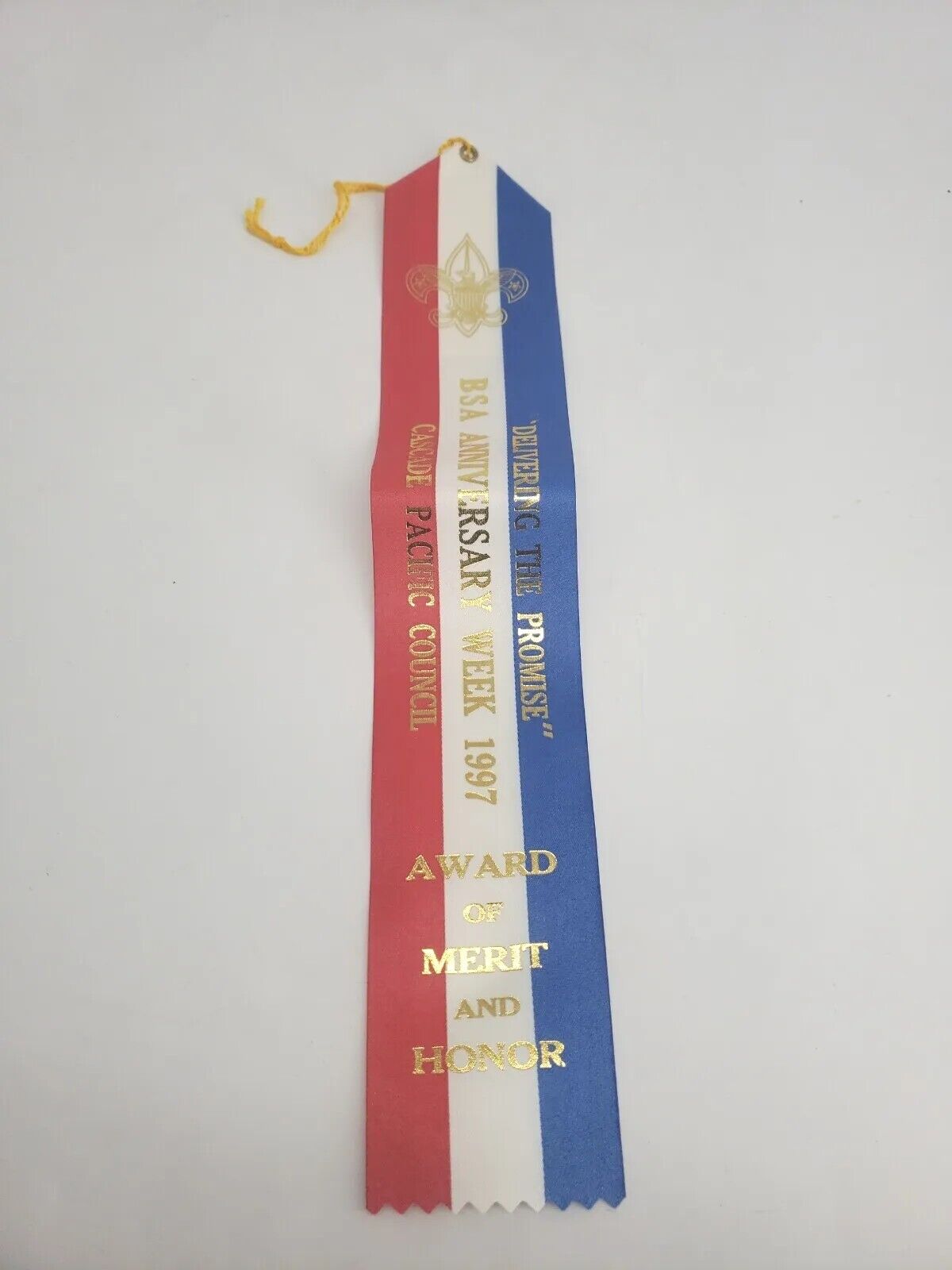 Vintage 1997 Boy Scout USA Ann. Week Award Of Merit And Honor Satin Ribbons New