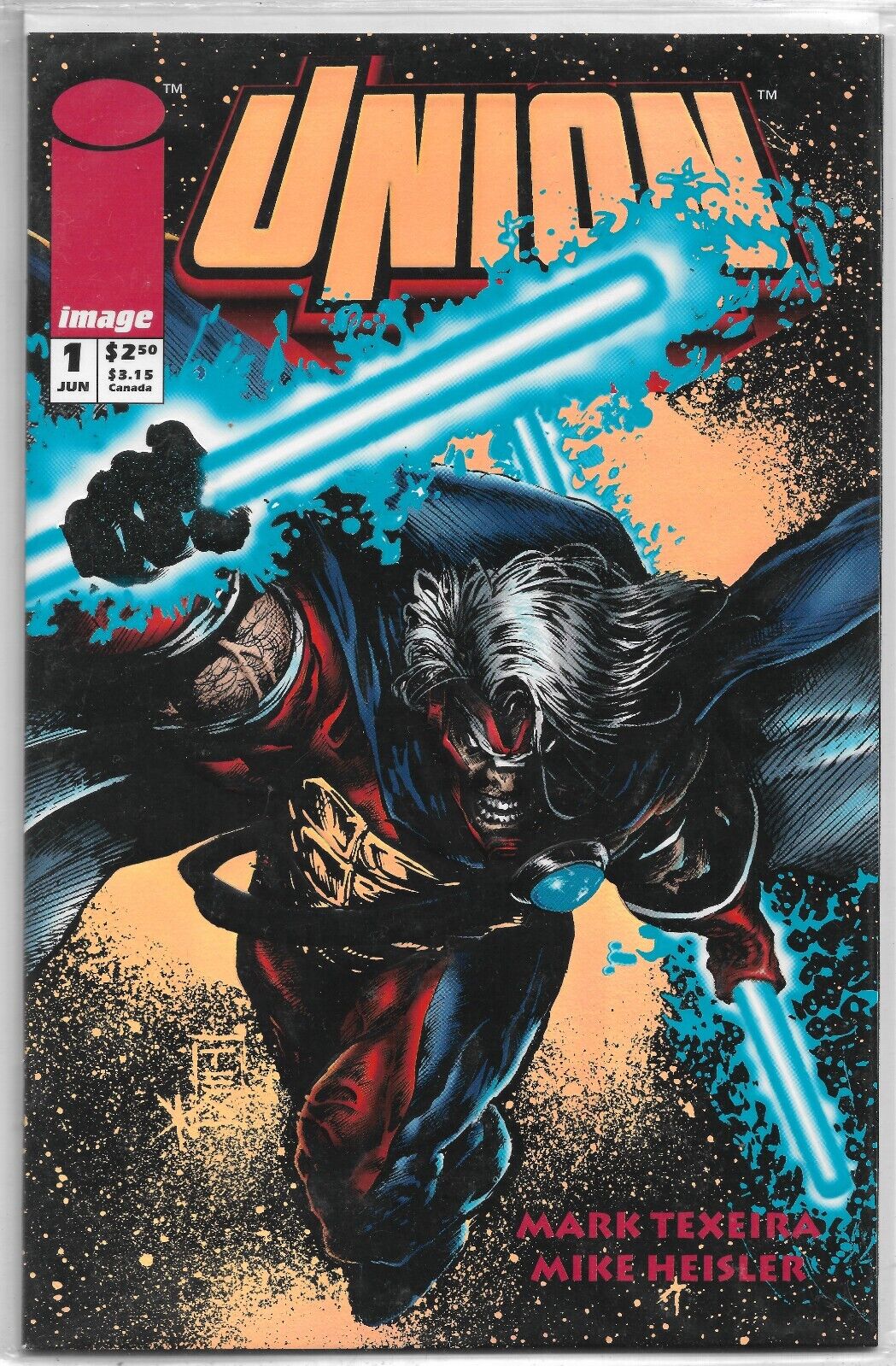 UNION #1 - 1993  Image Comics Embossed Holofoil Cover
