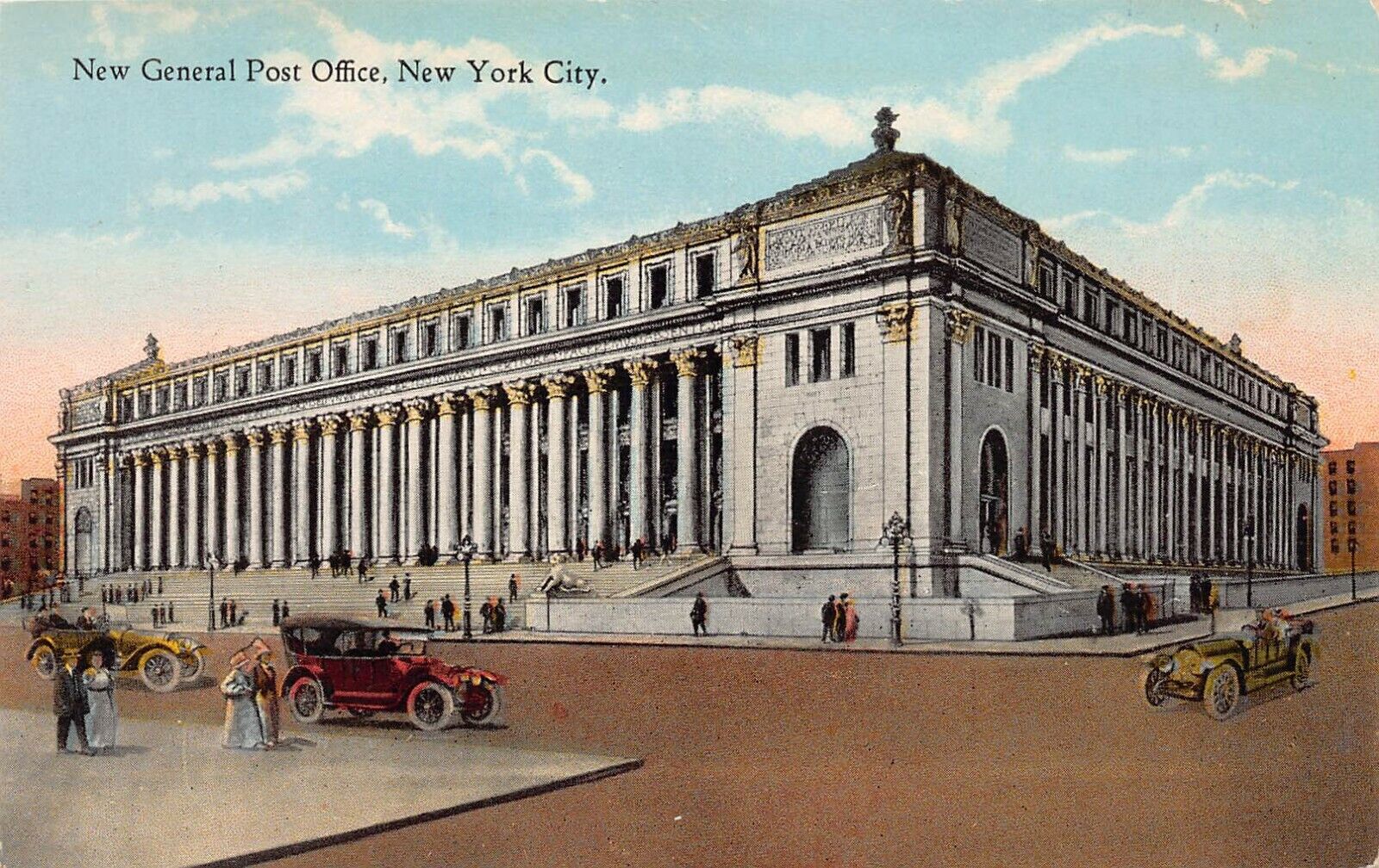 New General Post Office, Manhattan, New York City, Early Postcard, Unused 