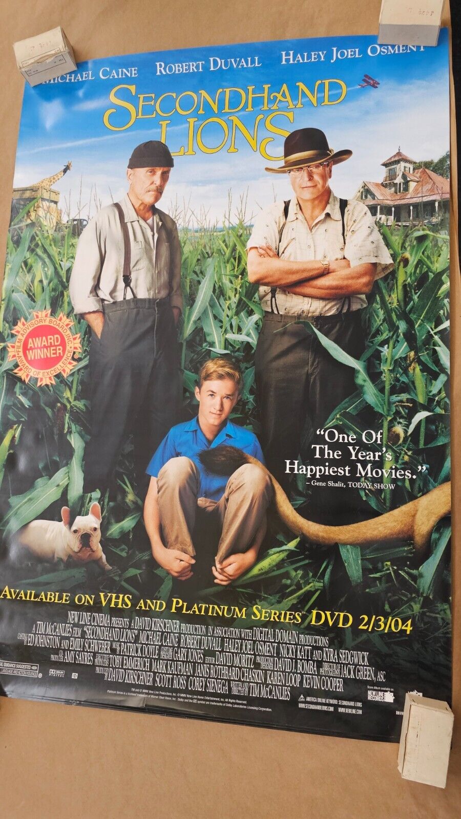 Michael Caine And Robert Duvall in SecondHand Lions DVD promotional poster
