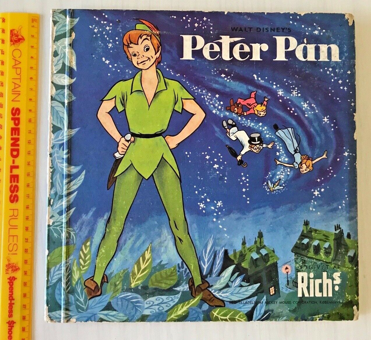 VINTAGE 1950s DISNEY\'S PETER PAN RICH\'S COFFEE DUTCH TRADING CARD BOOK COMPLETE