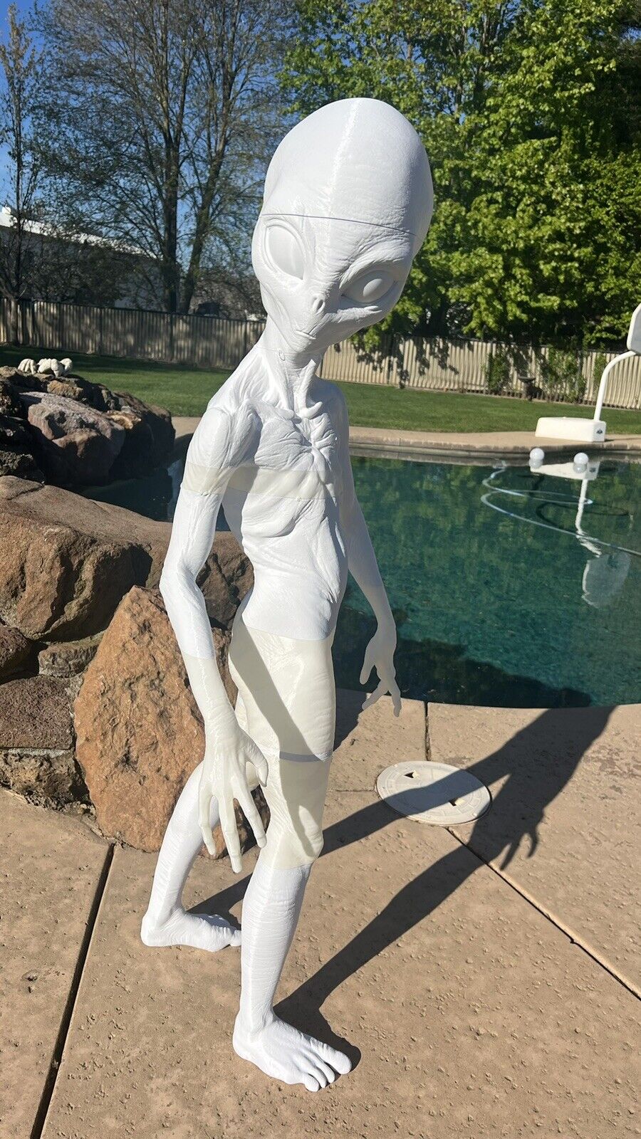 Grey Alien Life Size DIY Statue