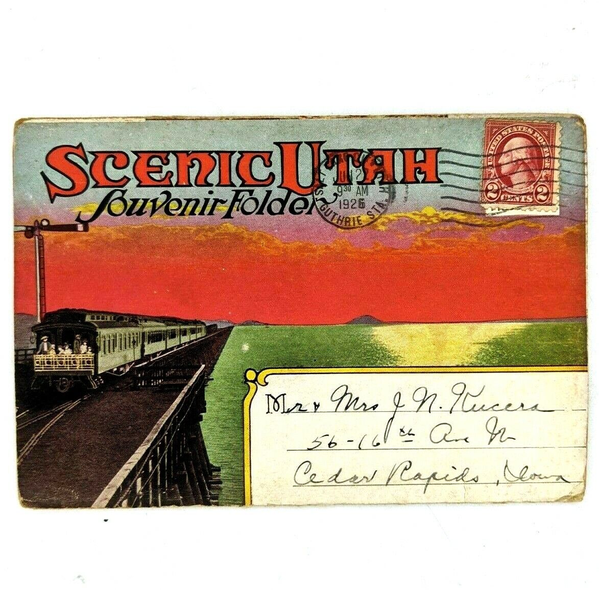 c1920s Scenic Utah Souvenir Postcard Folder 20 Views Photo Nature Vtg A20
