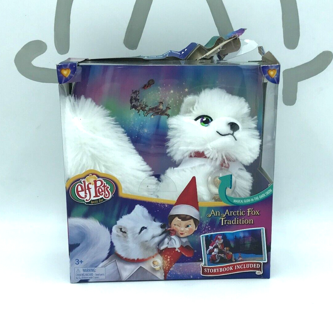 Elf Pets An Arctic Fox Tradition-Arctic Fox Pet And Book-Brand New W/Damaged Box