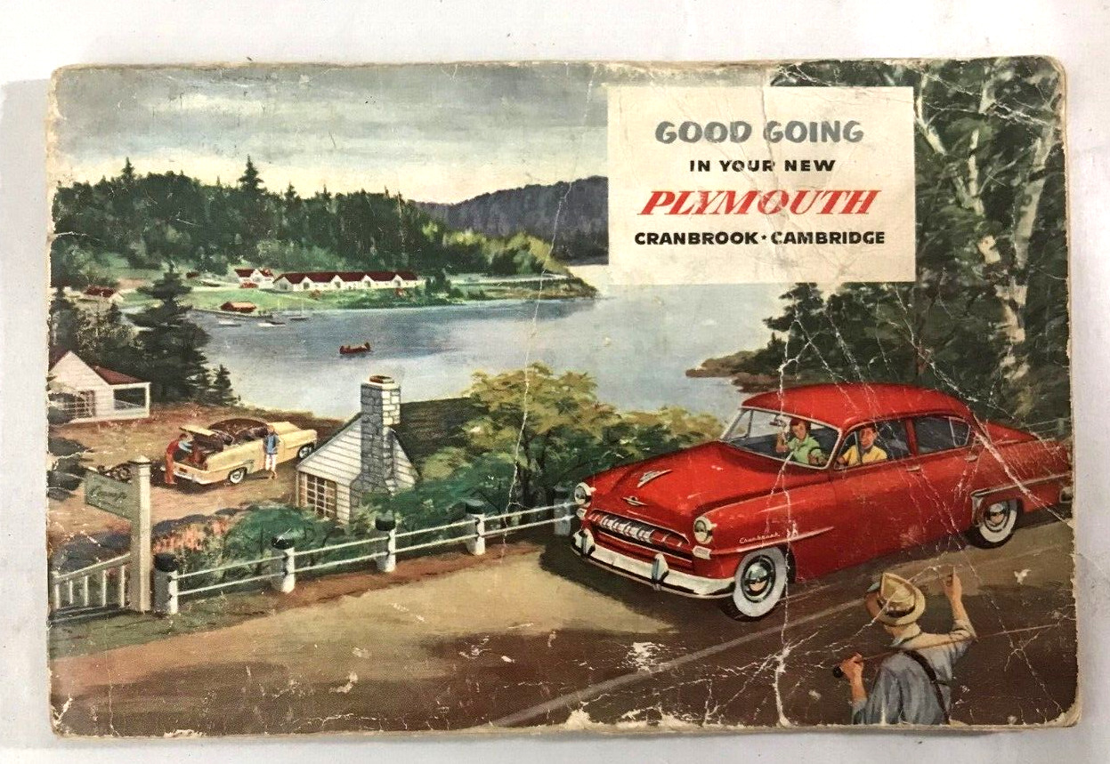 1952 CHRYSLER PLYMOUTH -- GOOD GOING IN YOUR NEW PLYMOUTH - 38 PAGES CAR MANUAL