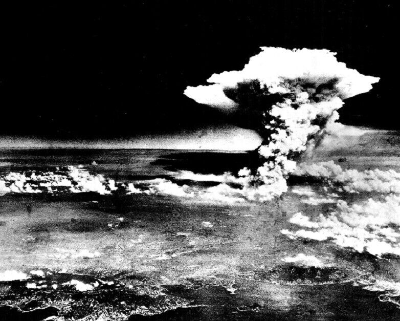 Atomic Bomb Mushroom Cloud over Hiroshima, Japan 8\