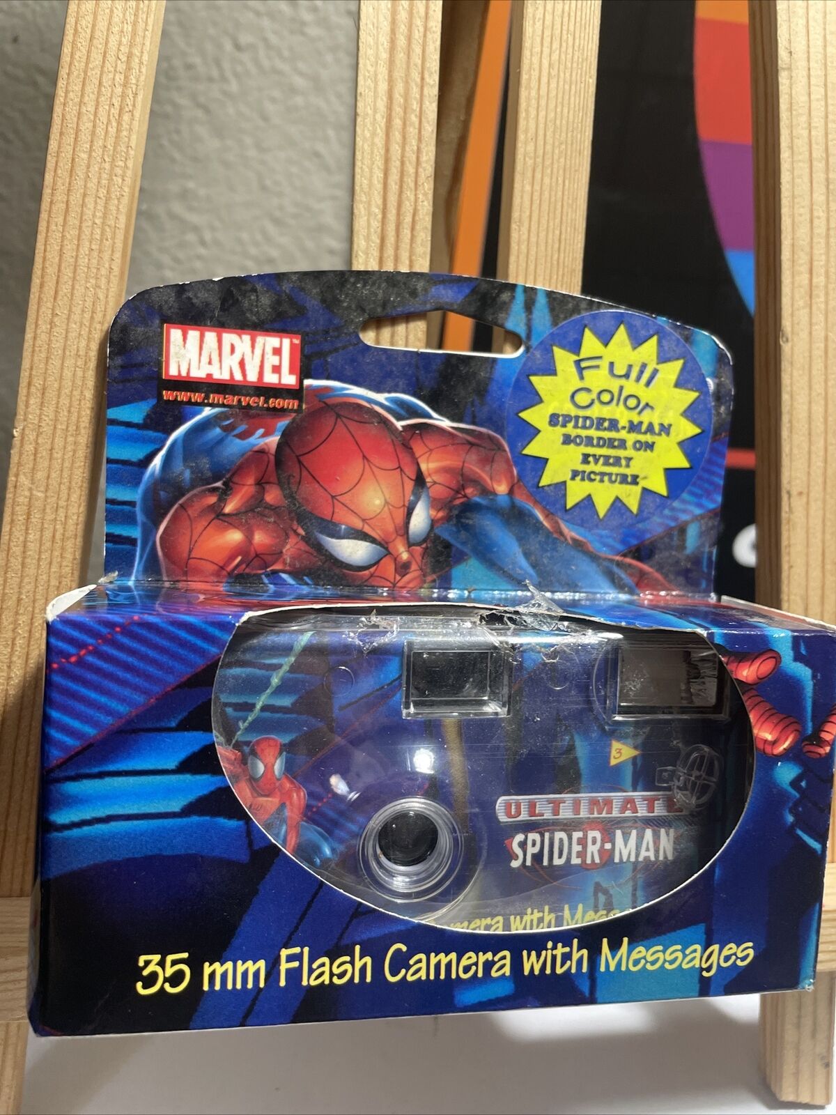  2002 Sealed New Marvel Spiderman Flash Camera 35MM With Messages