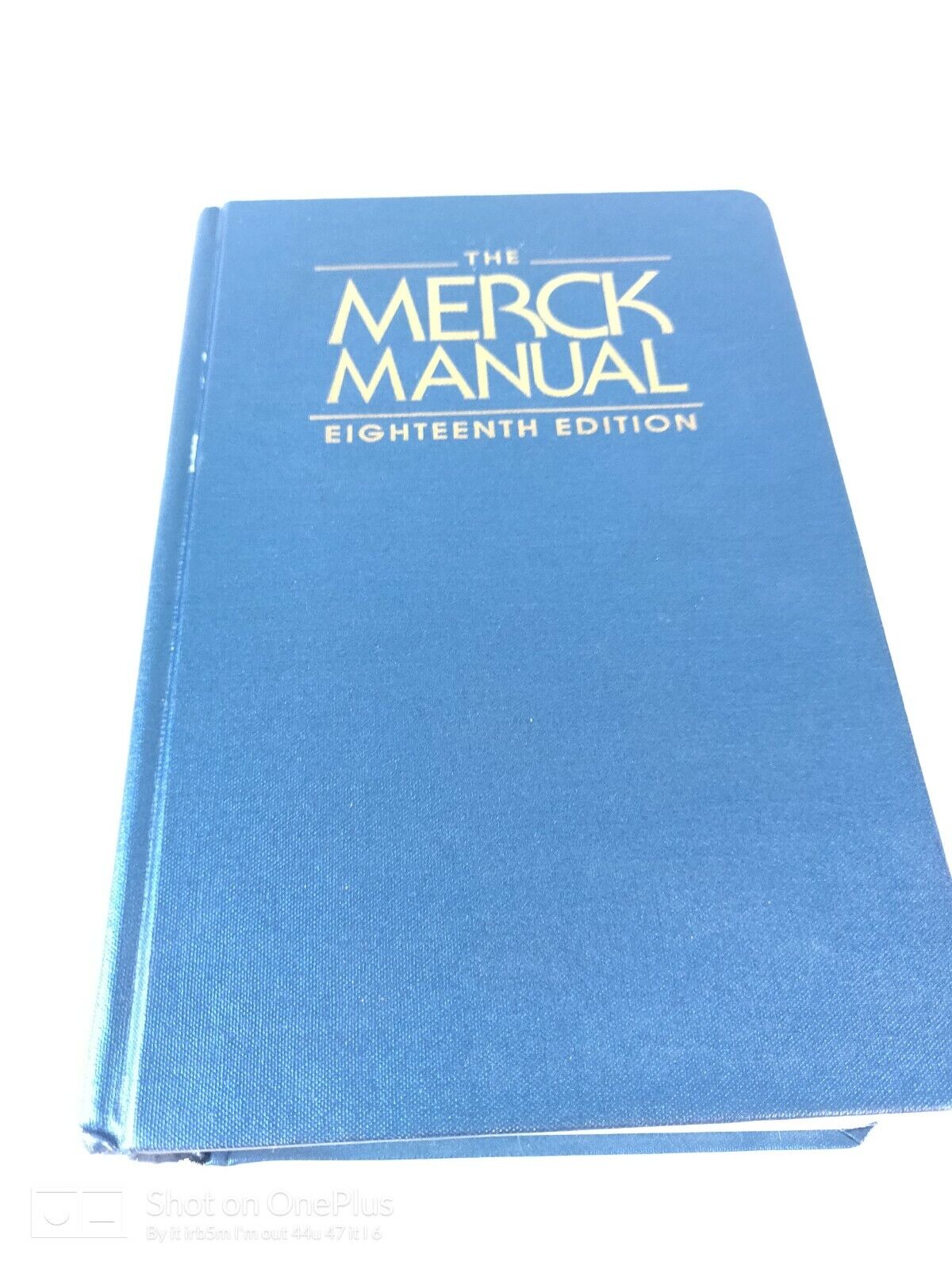 Merck Manual of Diagnosis and Therapy Indexed 2006 Eighteenth Edition