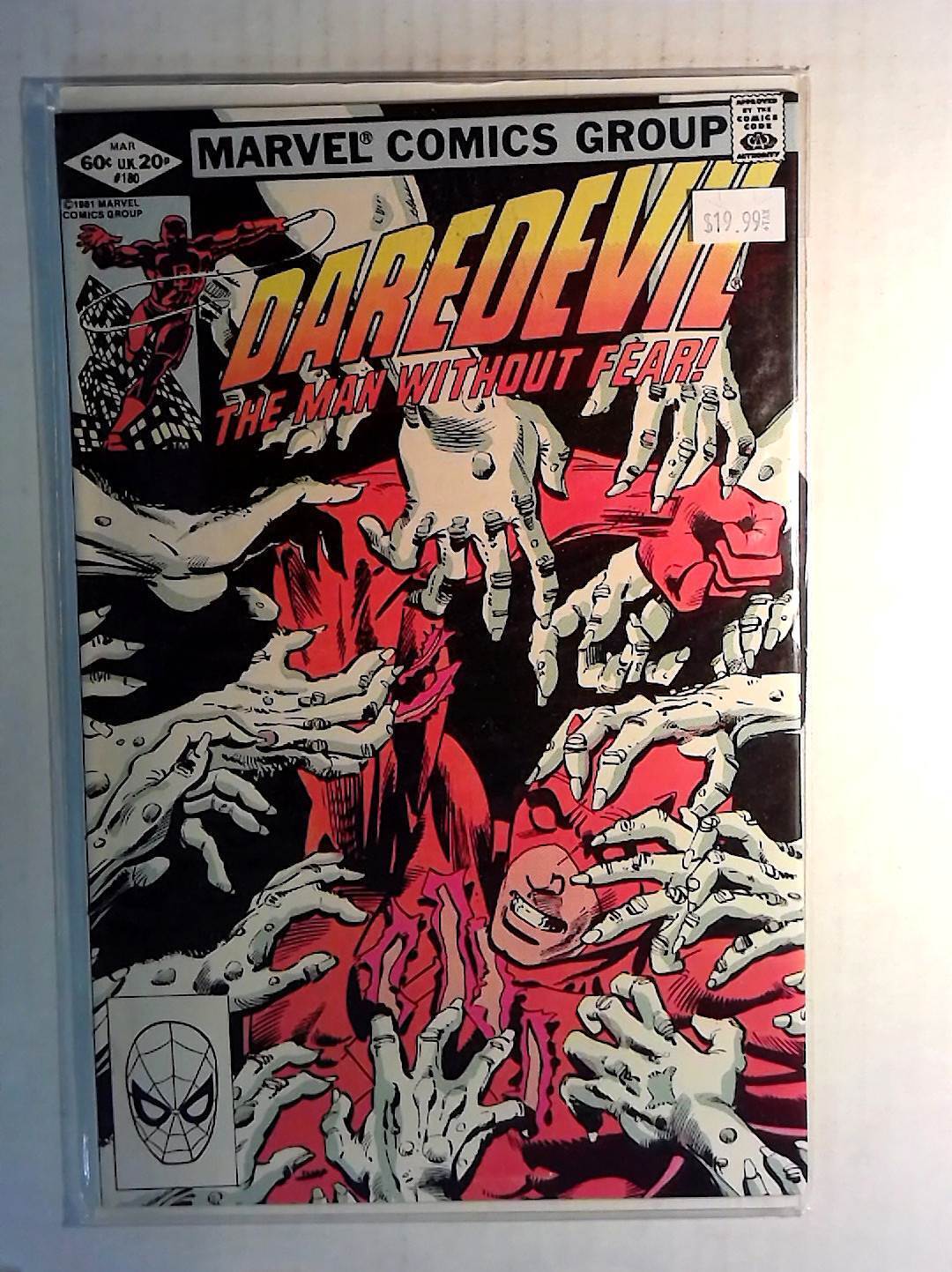 Daredevil #180 Marvel Comics (1982) 1st Series Frank Miller Cover Comic Book