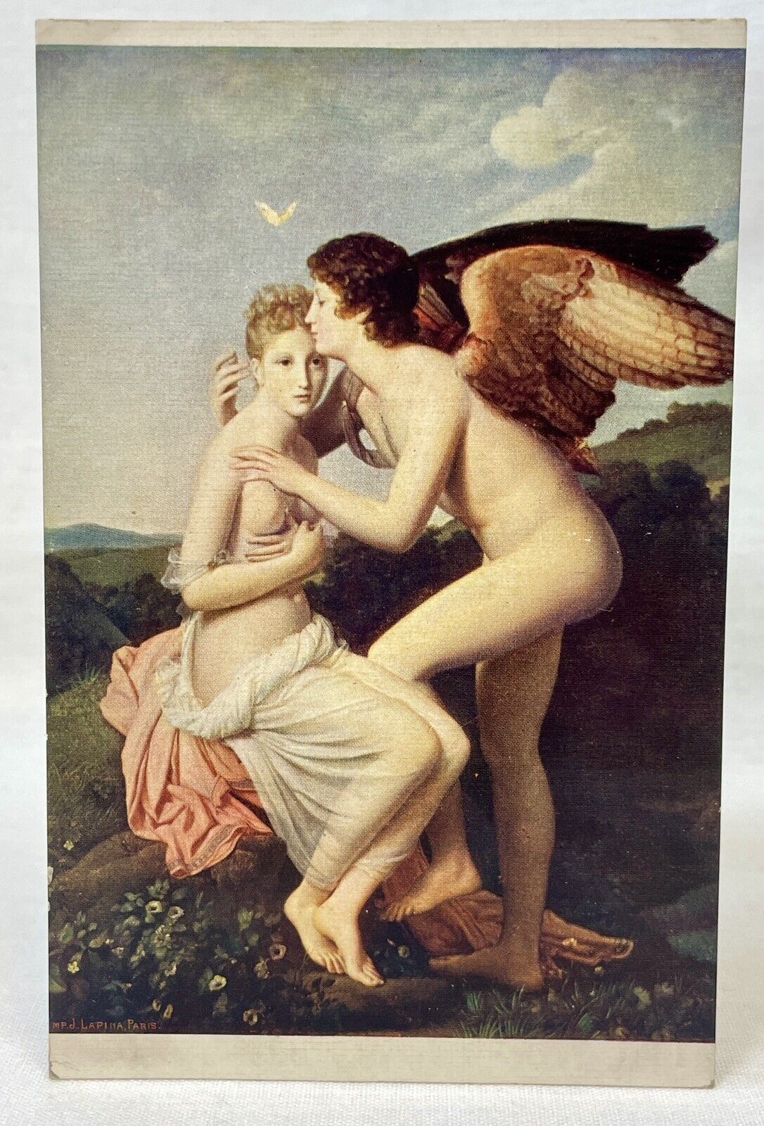 Artist Baron Gérard | Love And Psyche | Museum At Louvre | Antique Postcard