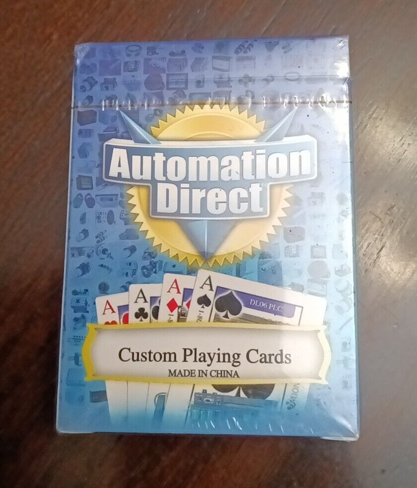 Automation Direct Playing Cards Poker Size Deck Custom New Sealed Fast Shipping 