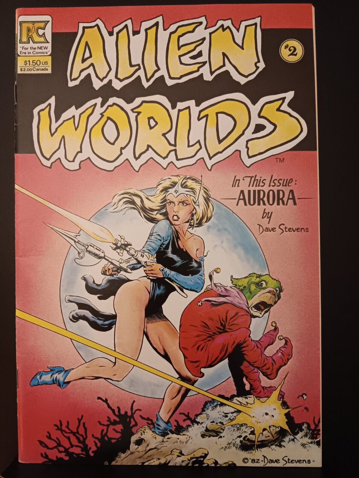 ALIEN WORLDS #2 VF 8.5 Dave Stevens Cover and Interior Art HOT PC Comics
