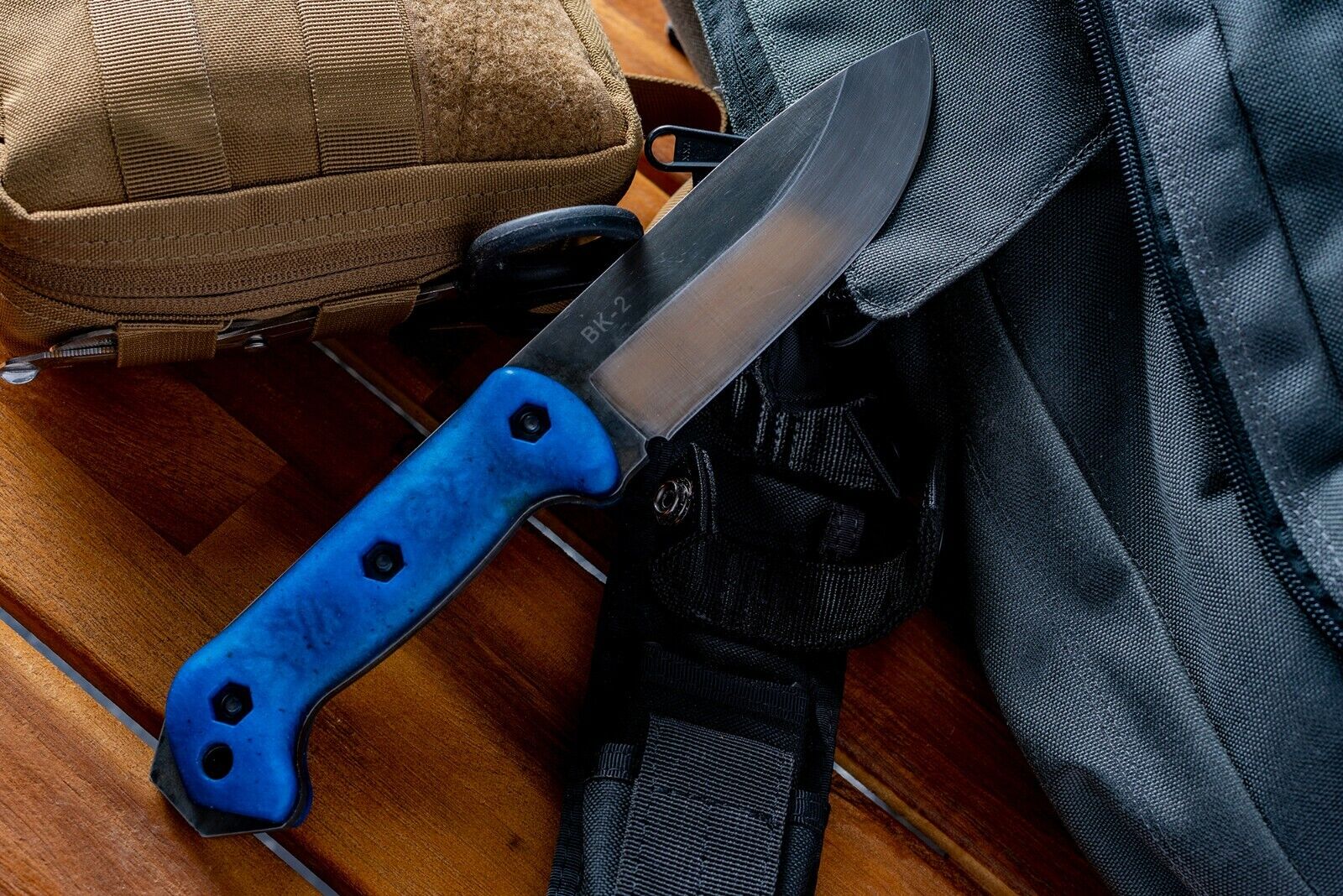 Made-To-Order Customized Becker Ka-Bar BK2 Knife - Fixed Blade Camp Knife