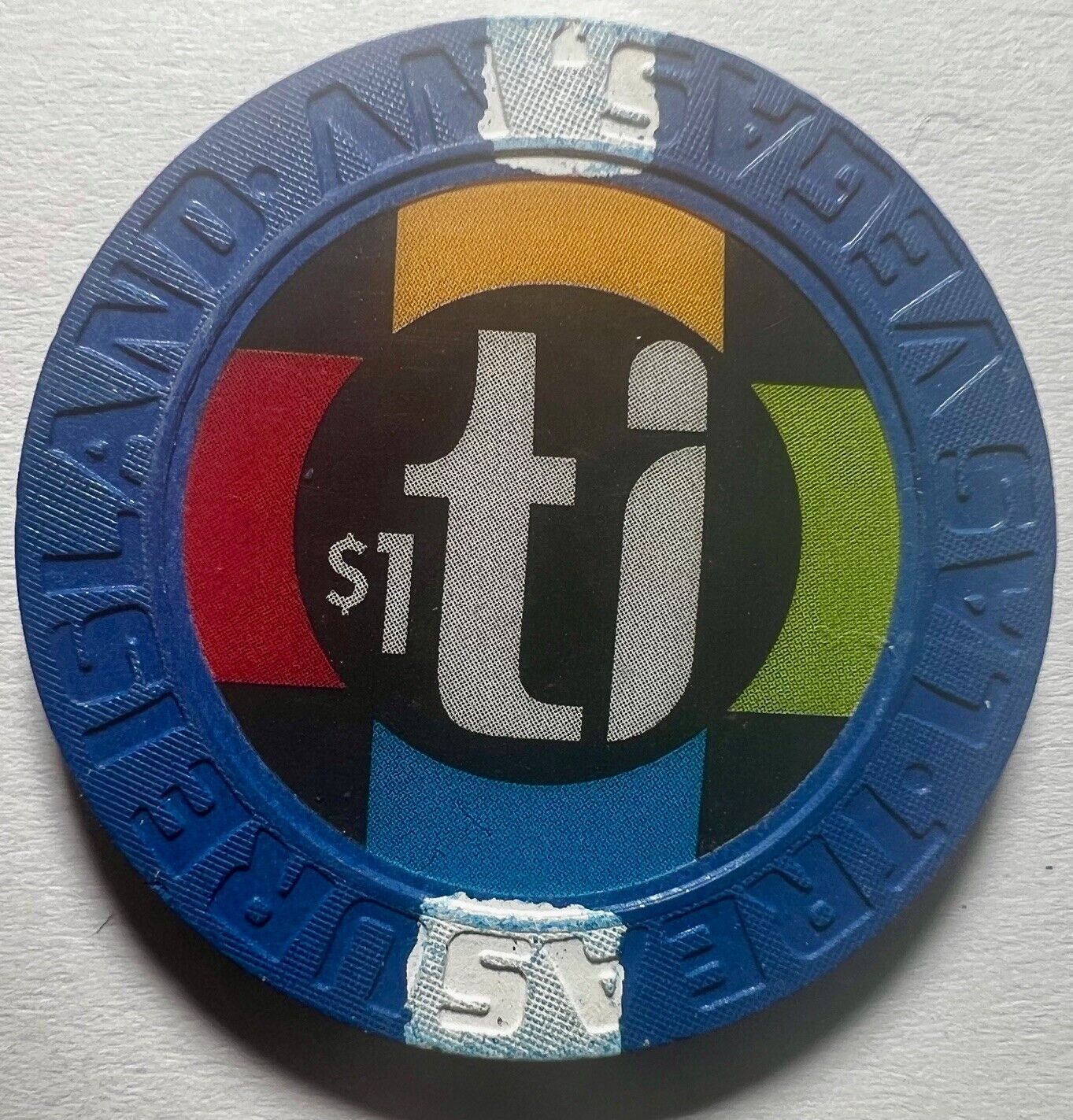 TI Treasure Island Casino Chip $1 - 2003 edition