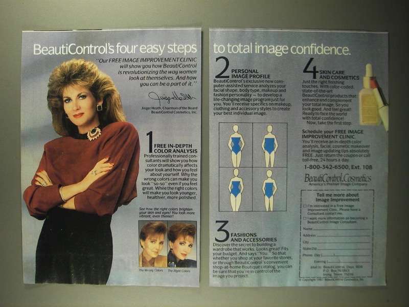 1987 BeautiControl Skin Care and Cosmetics Ad - Image Confidence
