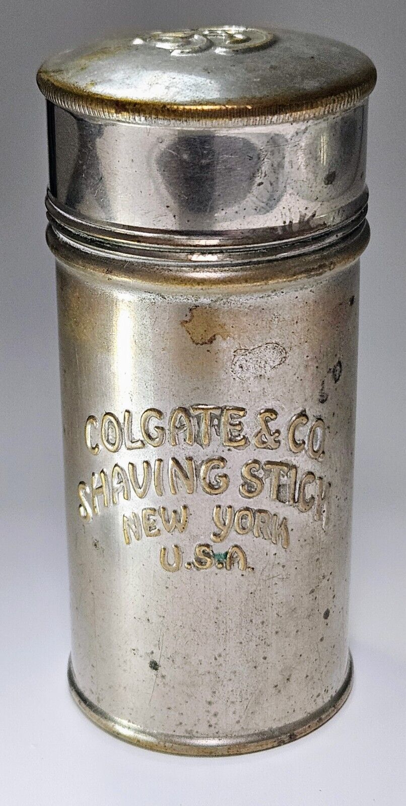 Vintage Antique Colgate & Co. Shaving Stick Tin